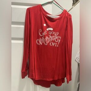 NWT Christmas Pajamas Top & bottom large